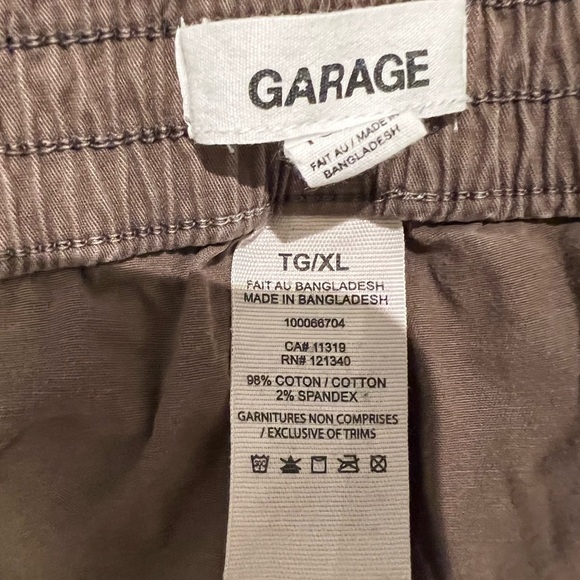 Garage utility pants gathered at bottom color Brown - Picture 3 of 4